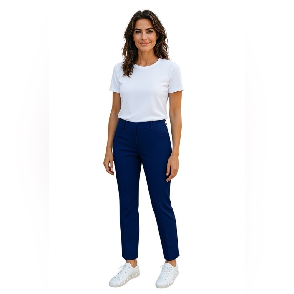 Express, The Colimnist, Trousers Women’s Blue EUC Size 10 straight leg mid rise